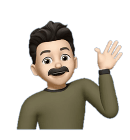 Memoji waving hello